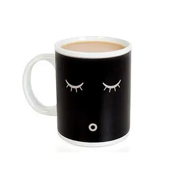 Sevimli gülümseme İsı Değiştirme Renk Kupa Kahve Fincanı Hassas Ev Sihirli çay bardağı Sıcak Reaktif Soğuk Seramik Kahve çay bardağı
