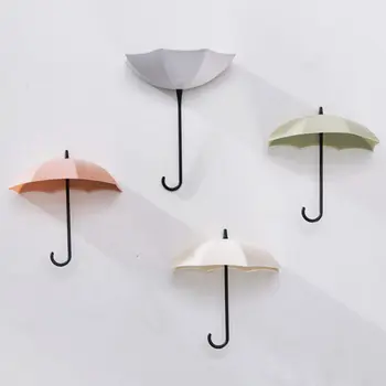 3 Adet / takım Yaratıcı Şemsiye Şekli Kanca Renkli Anahtar Askı Tutucu ev Yatak Odası Duvar dekorasyon Aksesuarları Yük ağırlığı 0.2 kg U3