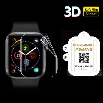 2 ADET 3D Hidrojel Film Kapak Yumuşak Ekran Koruyucu Koruyucu İçin iwatch Apple Watch Serisi 2/3/4/5/6 / SE7 38mm 42mm 40mm 44mm