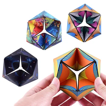 Infinity Sihirli Küp Antistres Evren Sualtı Dünyası Kare Bulmaca Oyuncaklar Flip Küpleri Yetişkinler Çocuklar İçin Yenilik Otizm Oyuncaklar