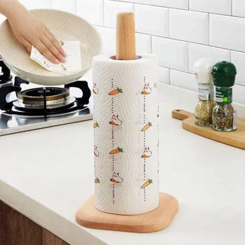 Mutfak havlusu Tutucu Vintage Ahşap rulo kağıt havlu tutucu Ev Banyo Ekipmanları Mutfak Rulo Aksesuarları Rulo Kağıt Standı