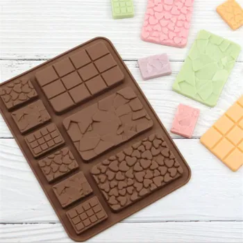 9 Hücreleri Çikolata Kalıpları Silikon Şeker Çubuğu Kalıpları Silikon kalıplar Balmumu Erir Kek Kalıbı Jöle Şeker Kalıpları DIY Pişirme Araçları