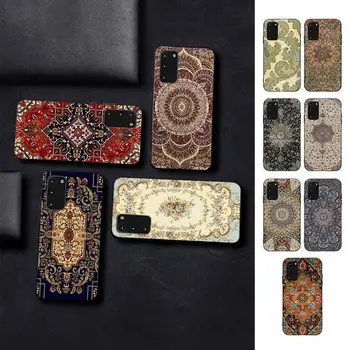 İran halısı sanat Telefon Kılıfı için Samsung S10 21 20 9 8 artı lite S20 UlTRA 7edge
