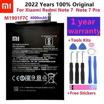2022 orijinal Pil 4000mAh BN4A Telefonu Piller Xiaomi Redmi İçin Note7 Not 7 Pro M1901F7C Orijinal Telefon Pil + Ücretsiz Araçlar