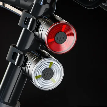 Yeni bisiklet MTB ışık Buttonbattery ücretli bisiklet kask far su geçirmez bisiklet far arka arka lambası lambası el feneri