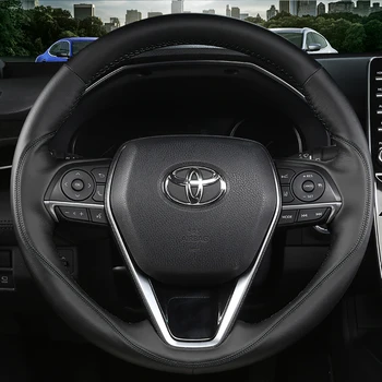 Toyota Corolla için Yüksek Kaliteli Deri El Dikişli direksiyon kılıfı