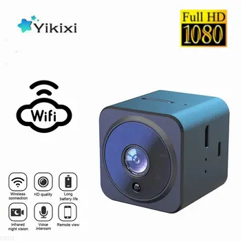 Mini Kamera Wifi 1080P HD Gece Görüş İki yönlü İnterkom Gözetim Mikro Kameralar Video Ses Kaydedici ile App uzaktan kontrol monitörü