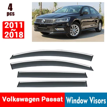 Volkswagen VW Passat 2011-2018 İÇİN Pencere Siperliği Yağmur Koruma Windows yağmur kılıfı Saptırıcı Tente Kalkanı Havalandırma Koruma Gölge Kapak