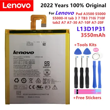 100 % orijinal Lenovo Pad İçin A3500 S5000 Pil S5000-H 3550mAh tab 2 A7 A7-30 A7-10F A7-20F tab3 7 TB3 710ı 710F L13D1P31