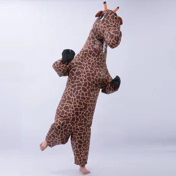 Zürafa Cosplay Şişme Parti Oyunu Kostüm Giyim Reklam Promosyon Karnaval Cadılar Bayramı Noel Paskalya Yetişkin