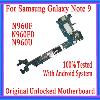 Samsung Galaxy Not 9 için N960F N960FD N960U Anakart Orijinal Unlocked Mantık kurulu Android OS İle Hiçbir KİMLİK Hesap Plakası
