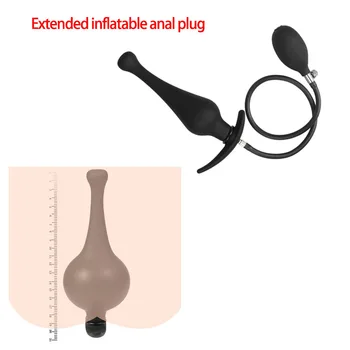 Uzatmak Şişme Anal Plug Büyük Anüs Popo Dilatör Genişletilebilir prostat masaj aleti Topu Seks Oyuncakları Kadın