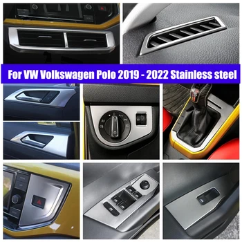 Araba Kolu Kase Pencere Kaldırma Düğmesi Farlar Ayar ön Küçük hava çıkış Kapağı Trim VW Volkswagen Polo 2019-2022 İçin