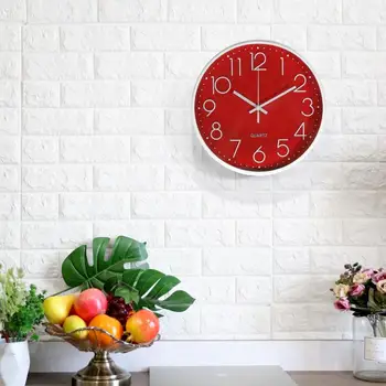 12 inç duvar saati Modern Tasarım Dijital Oturma Odası Yatak Odası Ofis Mutfak Sınıf Odası Saat Fransa Tarzı Duvar Saati Dekor