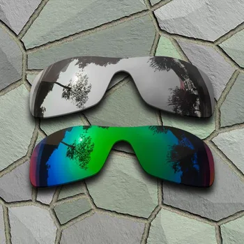 Krom ve Yeşim Yeşil Güneş Gözlüğü için Polarize Yedek Lensler Oakley Antix