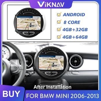 araba GPS navigasyon multimedya oynatıcı radyo BMW Mini 2006-2013 için otomatik video oynatıcı stereo teyp 8 çekirdekli android 10