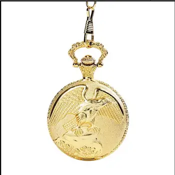 Yeni takı altın Kartal Kanatları Huai Masa cep saati kolye kolye hediye erkekler ve kadınlar için