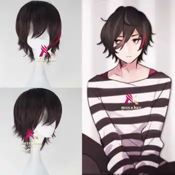 anime sıcak japon animesi Suçlu Taç (GC) Ren'ai Saiban Cosplay Peruk Cadılar Bayramı Partisi Sahne Oyun kısa Saç + peruk kap
