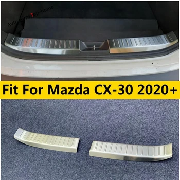 Mazda CX için-30 2020 - 2022 Araba kapı emniyeti Eşiği Adım Plakası Pedalı Koruyucu Kapak Trim Paslanmaz Çelik Aksesuarları İç Kiti
