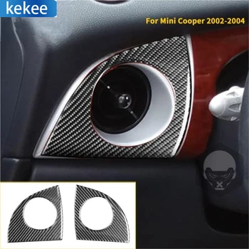 Mini Cooper için Kapak Bir R50 R53 2002 2003 2004 Araba Yan Dashboard Klima Delikleri Karbon Fiber Kapak Sticker İç