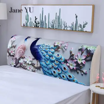 JaneYU 2019 Yeni Moda Toz geçirmez Kapak 1.5 Mm 1.8 M 2.2 M 2.4 M Basit Modern Deri Yatak Yumuşak sarılmış Kumaş Koruyucu Kapak