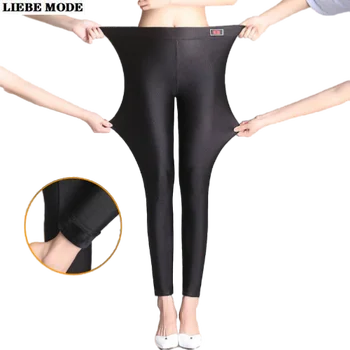 Bayan Kış Polar Astarlı Skinny Tayt Elastik Bel Kadınlar Sıcak Kadife kalem pantolon Sonbahar Siyah Kalın Termal Leggins Mujer