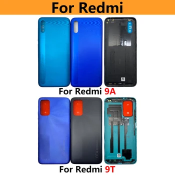 10 Adet Yeni Xiaomi Redmi İçin 9A Pil Kapağı Arka Cam Panel Arka Konut Redmi İçin 9T Arka Pil Kapağı