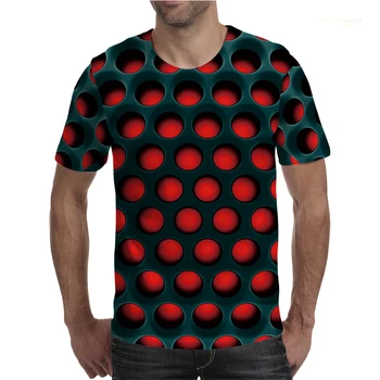 Moda Vortex Baskı 3D Baskı erkek T-Shirt Yaz Yuvarlak Boyun Kısa Kollu Büyük Boy T Shirt Erkek Giyim Gevşek Tees Tops 4XL