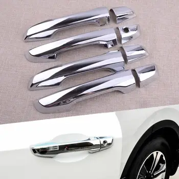8 Adet / takım Araba Gümüş Dış Kapı kulp kılıfı Trim Akıllı Anahtar Deliği ABS Plastik Honda CR - V 2021 2020 2019 2018 2017