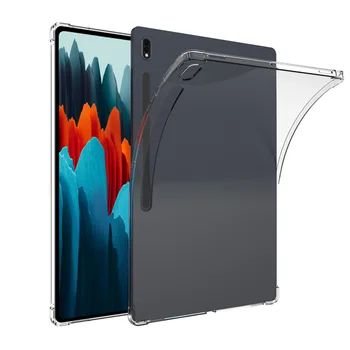 Tablet samsung kılıfı Galaxy Tab S8 S7 Artı FE Ultra TPU Hava Yastığı Silikon Kapak Şeffaf Koruma TPU A7 Lite A8 Kılıfları