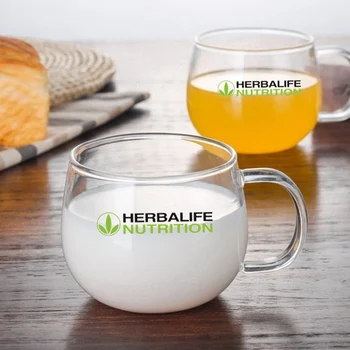 ıns 400ml Herbalife beslenme isıya dayanıklı cam su bardağı yaratıcı buz kahve kola bardağı süt meyve suyu fincanı kare ağız fincan