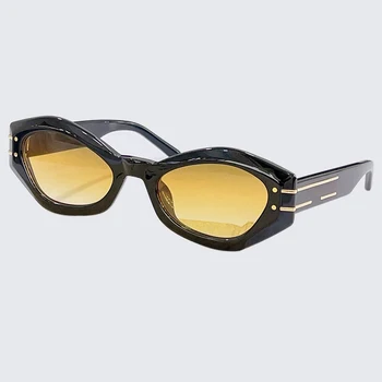 Lüks Retro Kedi Göz Güneş Kadınlar Marka Tasarımcısı Moda Düzensiz güneş gözlüğü UV400 Gözlük Kutusu İle