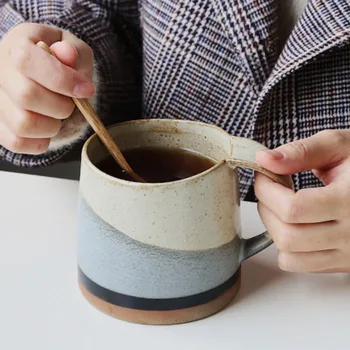 Ins Yaratıcı Copos Japon Kahve Kupa süt kupası Kahvaltı Bardak Ev Çift Kupalar Mutfak Drinkware Masa Çay Su Caneca Терм