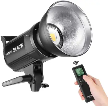 Godox SL60W 5600 K Bowens dağı LED Video dolgu ışığı stüdyo fotoğraf Video fotoğrafçılığı için uzaktan kumanda ile