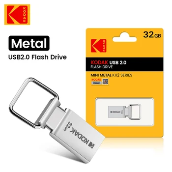 KODAK K112 Süper Mini Metal USB flash sürücü 64 GB 32 GB USB2. 0 Disk Flaş pendrive hafıza belleği kalem sürücü Araba Anahtarı