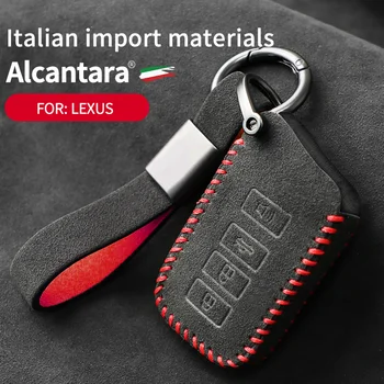 Lexus için uygun Alcantara UX/NX/LX / RX300 / ES200 anahtar kapak süet koruyucu kabuk