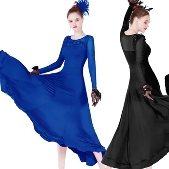 elbiseler dans balo salonu elbise standart flamenko dans giyim salıncak dans kostümleri vals dans elbise kadınlar için ispanyol kostümleri
