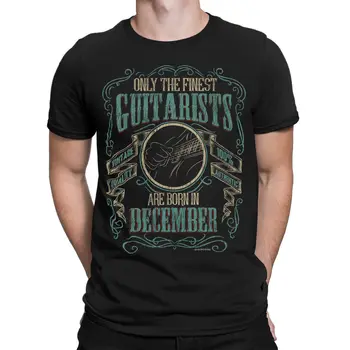 2019 Moda Yaz Tarzı Erkek GİTAR T-Shirt En Iyi Gitaristler Doğan ARALIK ayında Müzik Doğum Günü Noel Tee gömlek