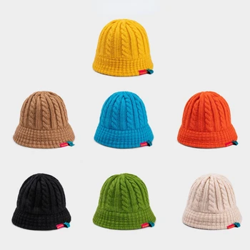 Sonbahar ve Kış Yeni Moda Marka Yün Şapka Severler Vahşi kulak koruyucu kova kapağı Rahat Sokak Çekim Sıcak Örme Hediye Şapka