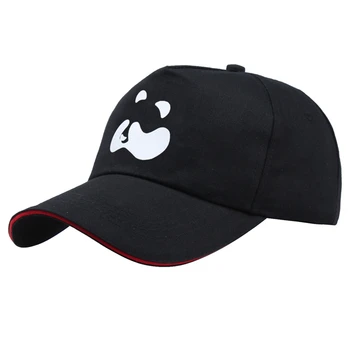 Basit Tarzı Soyut Panda Baskılı pamuklu beyzbol şapkası Unisex Açık Güneş Koruma Dekorasyon Yakışıklı Snapback Şapka Gençlik 165