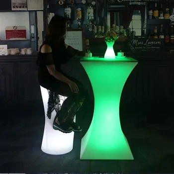 Yeni ışıklı LED çubuk Sayacı Su Geçirmez şarj edilebilir LED Mobilya Renkli Değişim Kulübü Garson Bar Disko Parti Malzemeleri