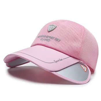XdanqinX 2020 Yaz Yeni Örgü Şapka Nefes Örgü beyzbol şapkası s Erkekler balıkçılık şapkası kadın Yenilik Geniş Vizör Spor Kap plaj şapkaları