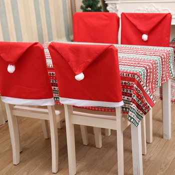 1/2/4 adet sandalye kılıfı Noel Dekorasyon Ev Masa yemek sandalyesi Dekor