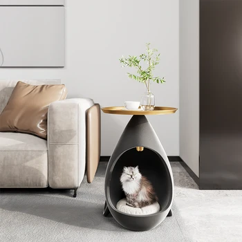 Kanepe Masa Yan Yatak Odası Başucu Masa Fare Modelleme Kedi Yuva Kahve masa ışığı Lüks Modern Depolama çay masası Pet Mobilya