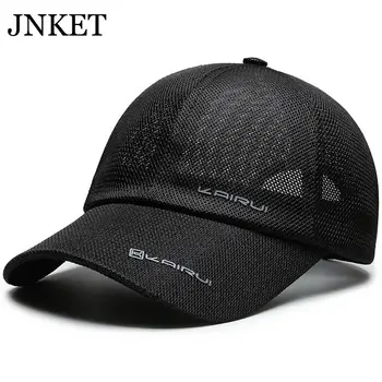 JNKET Yeni Moda Unisex Örgü beyzbol şapkası Nefes beyzbol şapkaları Yaz Şapka Ayarlanabilir Snapback Şapka Gorras Casquette
