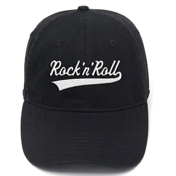 Lyprerazy Rock N Roll Klasikleri Yıkanmış Pamuk Akın Baskı Ayarlanabilir beyzbol Şapkası