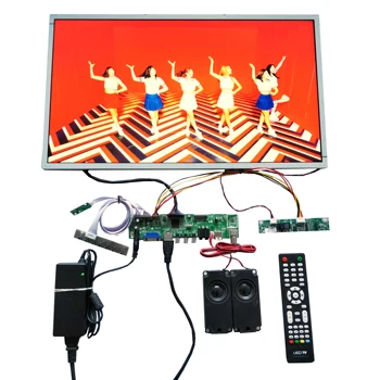 VGA + AV LCD TV kurulu + 21.5 İNÇ LCD PANEL ile 1920 * 1080 LM215WF3-SLK1 + LVDS kablo + OSD tuş takımı + Uzaktan kumanda