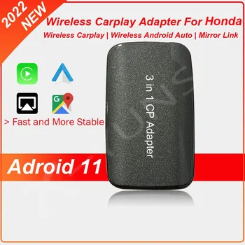 Kablosuz Carplay Adaptörü Android Otomatik Dongle Android 11 Araba Oyun Mirrorlink Artı Oyun Honda Clarity Fit HR-V Insight Passpor