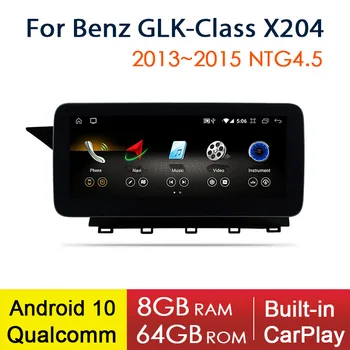 Qualcomm Mercedes Benz GLK Için X204 2013~2015 Navigasyon Autoradio Araba Multimedya Oynatıcı Radyo Stereo GPS Radyo 2 Din Teyes