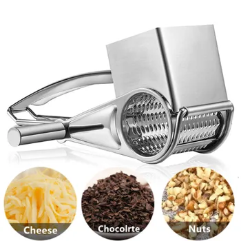 Paslanmaz Çelik Peynir Rende El Dönen Somun Rende Çok fonksiyonlu Çikolata Kıyıcı Sarımsak Değirmeni Mutfak Gadget